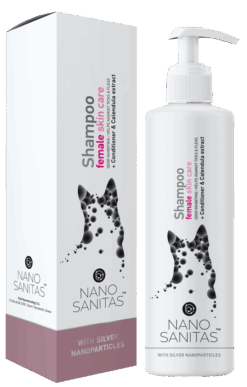 Shampoo female skin care with calendula extract