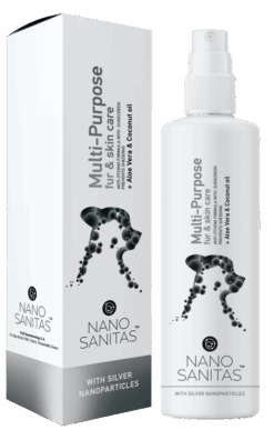 Multi-Purpose 4-in-1 Fur & Skin Care Spray with coconut oil and aloe extract